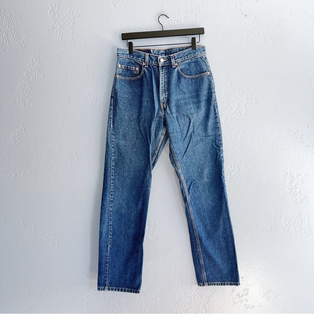 Vintage Levi's 505 Straight Leg Jeans in Classic Blue Denim